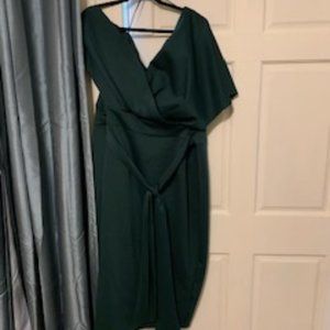Emerald Green Midi Dress